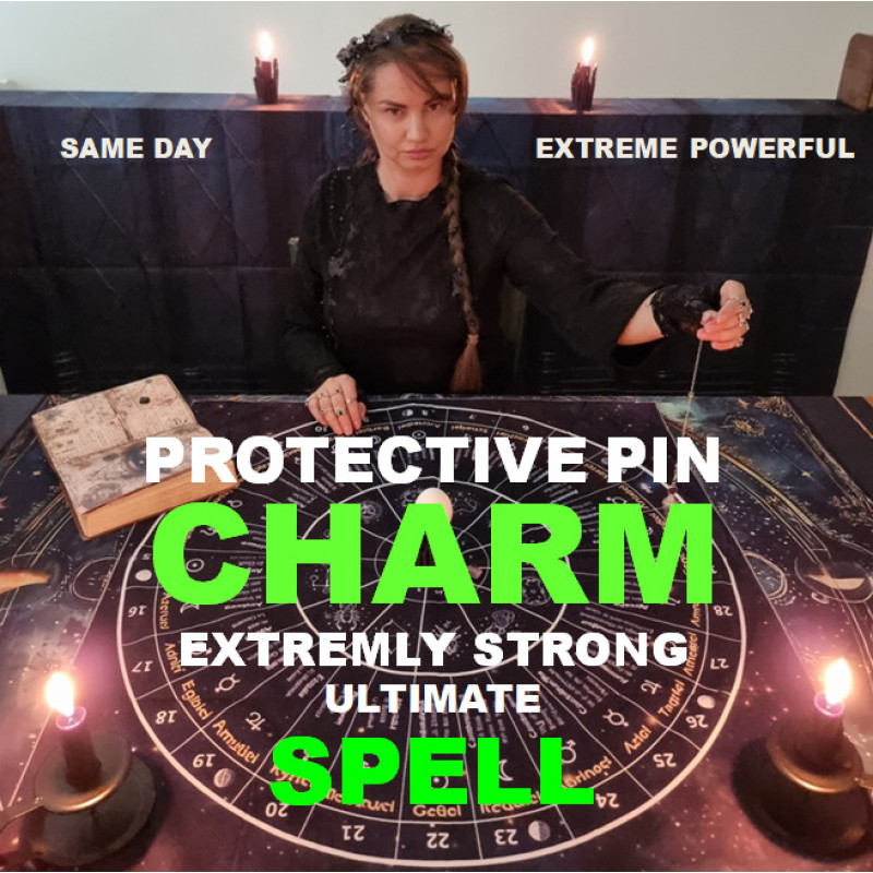 Protective Pin Charm Spell - Negative Energy Guide